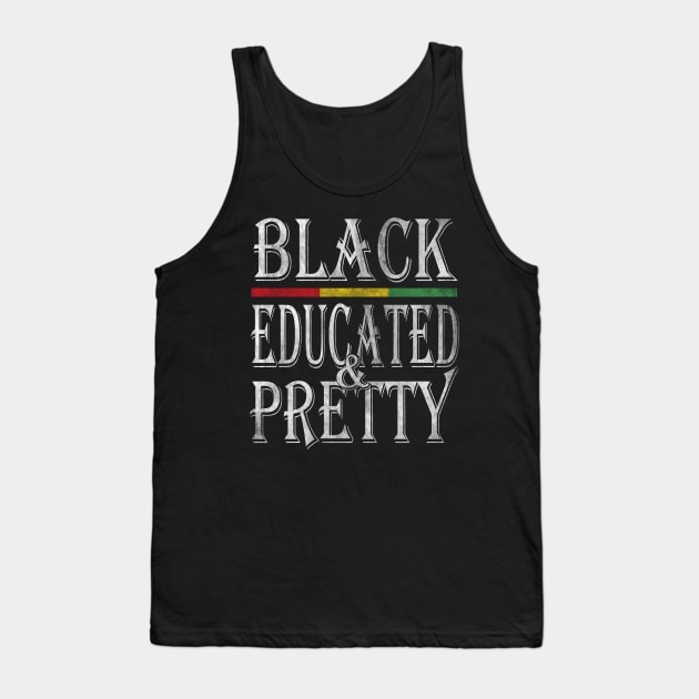 Black educated and pretty african american woman Tank Top by TeeStreet